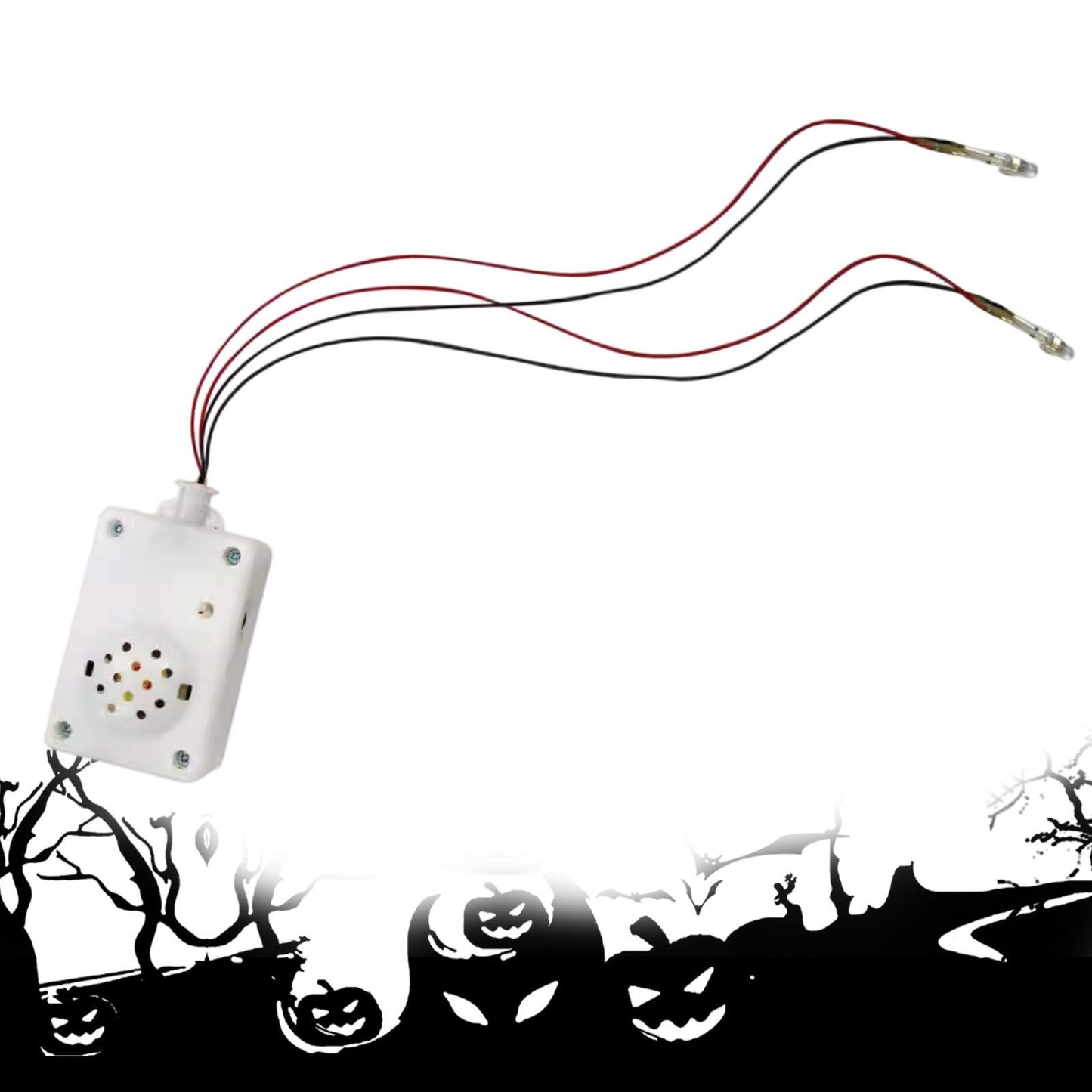 Sound Sensor Halloween Scream Speaker Horror Screaming Tricky Voice-activated Props Scary Sound Sensor For Party Decoration