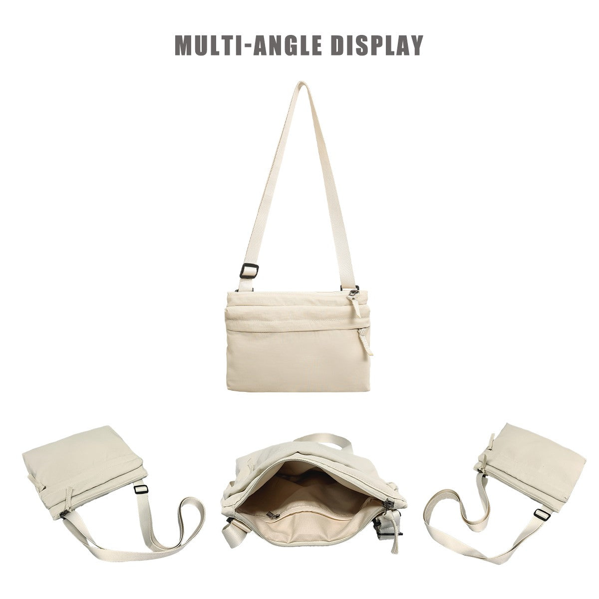 Unisex Outdoor Crossbody Bag - Tactical Messenger Bag for Hiking/Fishing/Travel, Style Phone Sling Pack with Anti-Theft Pocket