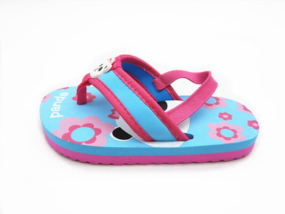 2025 Summer Children Cute Cartoon Animal Slippers Beach Shoes Kids Flip Flops Elastic Band Anti-slip Sandals Boys Girls Slippers