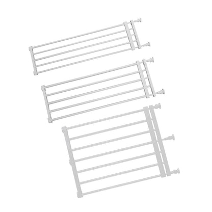 Portão Retrátil Portátil para Cães Proteção Ajustável Cerca Barreira para Bebês Portão de Escada para Pátio Gramado Jardim Escadas Porta