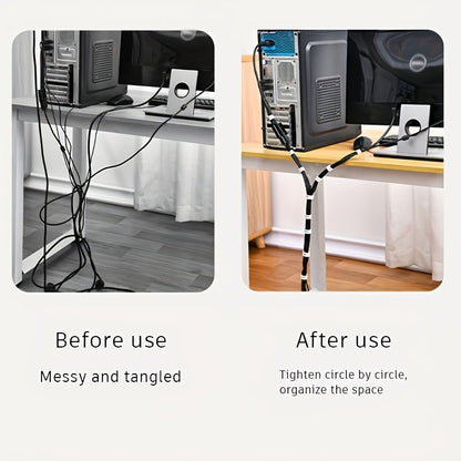 1-50m Velcros Organizador de cabos USB Amarra de cabo Mesa Computador Gerenciamento Fitas Amarras Fio de fone de ouvido Suporte de enrolador Gancho e laço para telefone