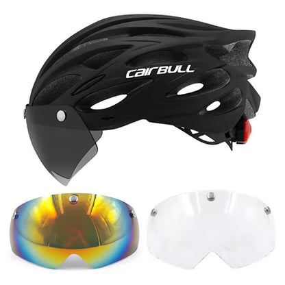 Cairbull Capacetes de Ciclismo MTB Mountain Road Capacete de Bicicleta de Corrida Leve Respirável Led Segurança Capacete de Bicicleta 54-62cm Casco