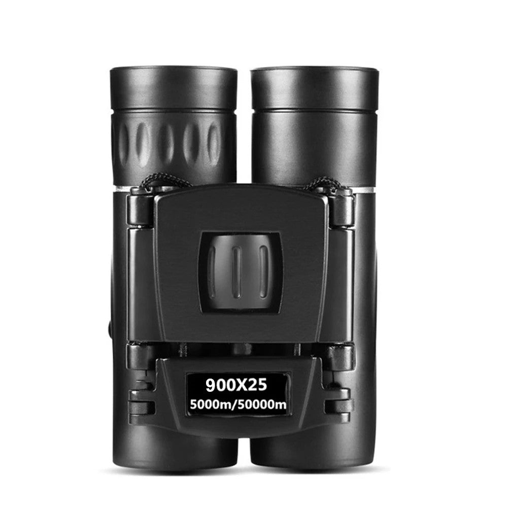 900x25 HD Zoom Binóculo Portátil Potente de Longo Alcance BAK4 Telescópio Binóculos Dobráveis para Baixa Luminosidade para Caça e Acampamento
