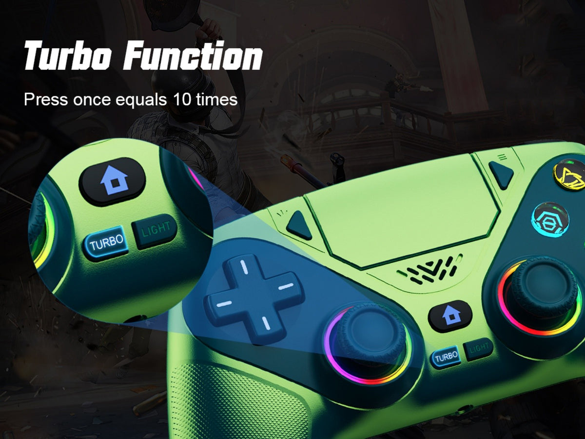 Controller For Playstation 5 PS5/PS5 Pro/Slim/PC,RGB Wireless Gamepad W/Hall Effect Trigger Marco/Turbo Anti-Drift Game Joystick
