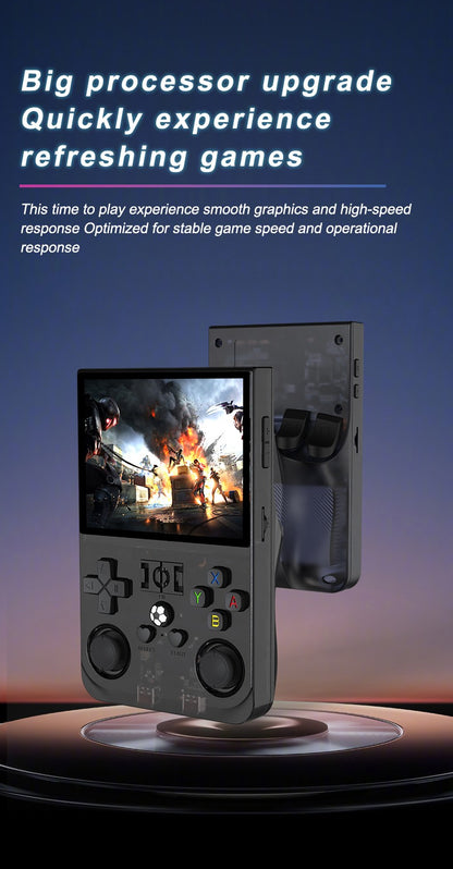 Open Source R36PRO 30000+Games Retro Handheld Video Game Console 3.5 Inch IPS Screen RK3326 Chip Portable Pocket Video Player