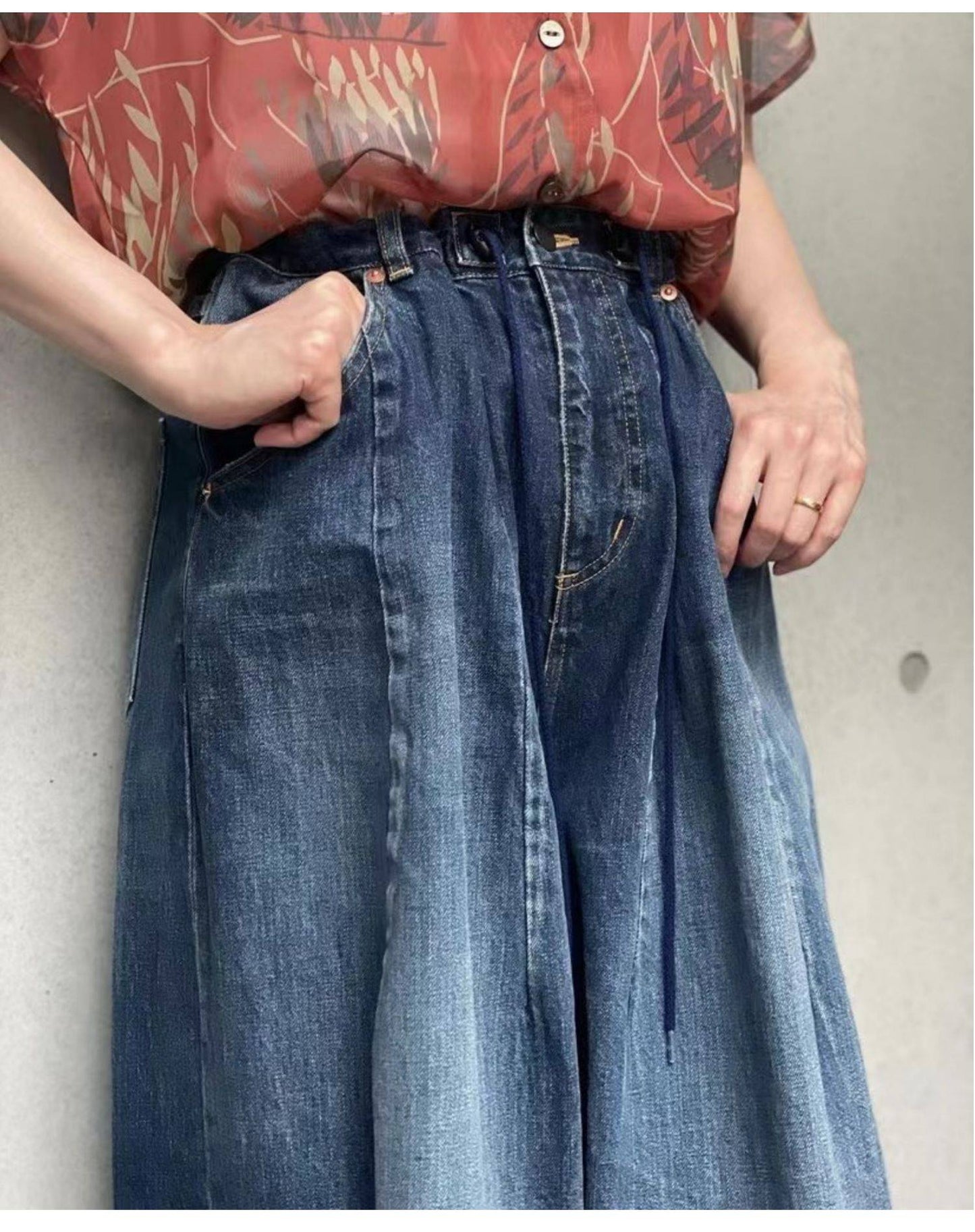 Japanese Retro High-quality Washed Loose Wide Leg Balloon Denim Pants for Men 25ss New Arrival