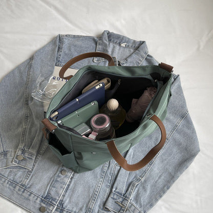 Multi Functional Tote Bag: Durable Nylon Work & Daily Shoulder Purse, Large Capacity Handbag Crossbody Bags for Women Daily Use