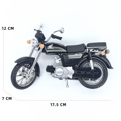 Brinquedo de carro de liga de metal para crianças, modelo de motocicleta, peça de exibição, presente para meninos, veículo de simulação realista, colecionável