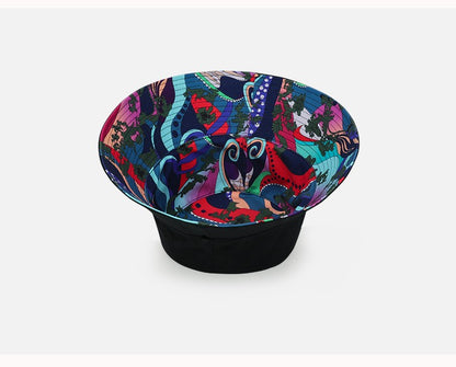 XL 60-63cm Big Head Reversible Bucket Hat Sun Protection Panama for Men Women Fisherman Cap Large Size for Travel Go Shopping