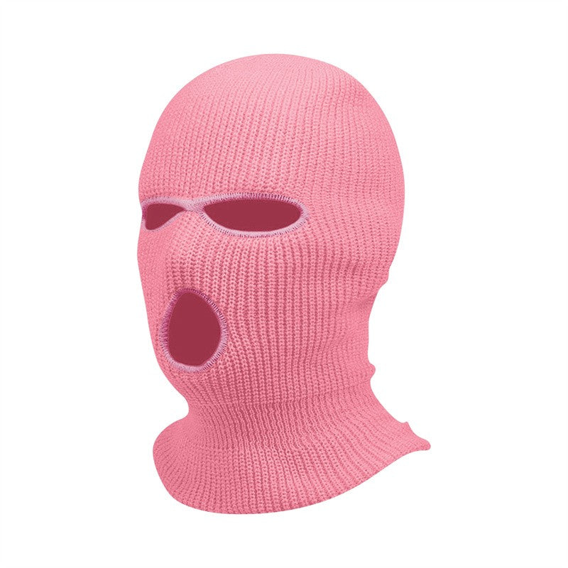 New Full Face Cover Ski Mask Hat 3 Holes Balaclava Army Tactical CS Windproof Knit Beanies Bonnet Winter Warm Unisex Caps