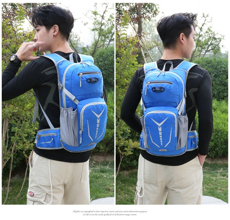 Outdoor mountaineering and cycling travel backpack, multifunctional waterproof nylon bag, suitable for men and women