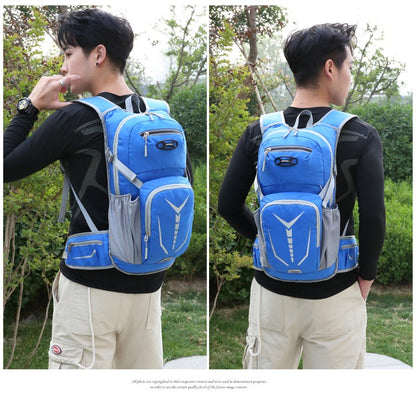 Outdoor mountaineering and cycling travel backpack, multifunctional waterproof nylon bag, suitable for men and women