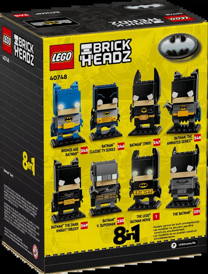 LEGO Cabeça Quadrada 40748 Batman 8 em 1 Boneco Versátil Quebra-Cabeça Bloco de Montar Brinquedo Presente