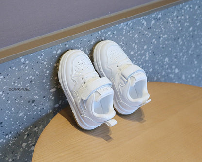 Children's White Shoes Spring and Autumn Kid's Sports Shoe Anti slip Lightweight Boys Board Shoes Soft Sole Baby Casual Shoes