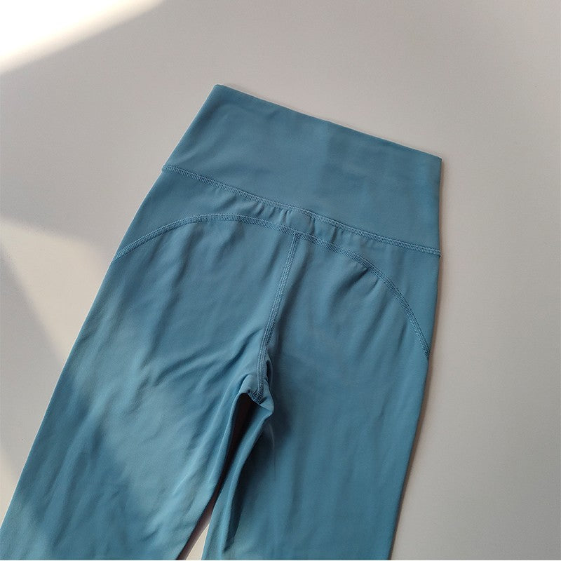 High-end Yoga Leggings Slim Yoga Pants High Waist Wide Leg Pants Bottoms Breathable Gym Casual Sports Bell Leggings Female