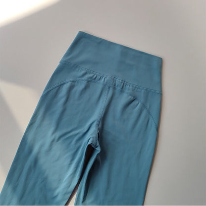 High-end Yoga Leggings Slim Yoga Pants High Waist Wide Leg Pants Bottoms Breathable Gym Casual Sports Bell Leggings Female