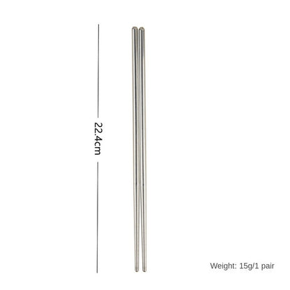 Conjunto de Hashis de Aço Inoxidável para Casa Hashis Reutilizáveis para Adultos Hashis Antiderrapantes Utensílios de Cozinha