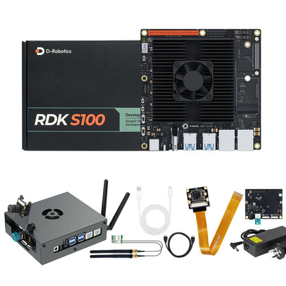 D-Robotics RDK S100/S100P Robot Development Kit 80/128TOPS Computing Power BPU Integrated Computation and Control AI ROS Board