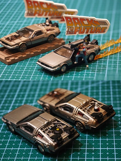 Tomy De Volta Para o Futuro Filme Boneco de Ação Brinquedo Colecionável Presente Modelo de Carro Exclusivo Enfeite Cápsula de Brinquedos