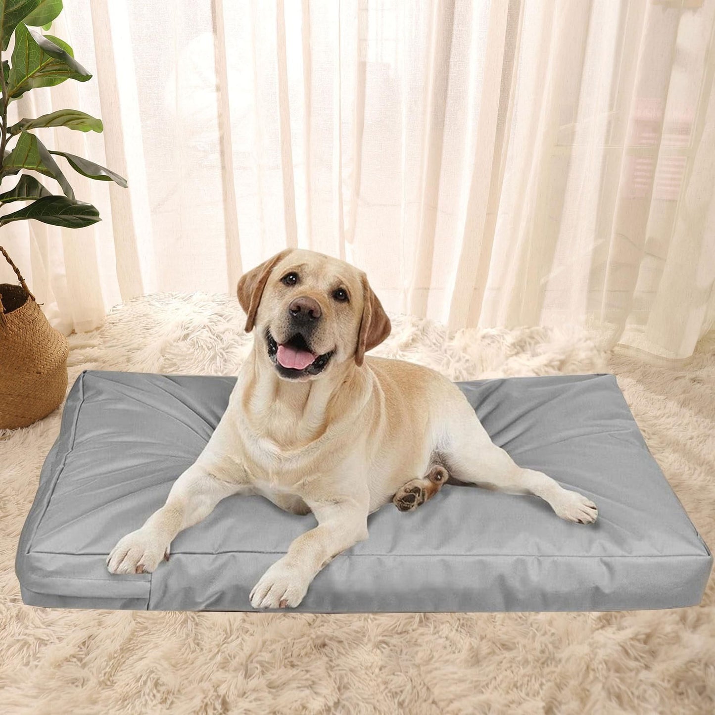 Capa de Cama para Cães em Tecido Oxford Impermeável, Substituível, Lavável, Capa para Almofada de Caixa para Cães, para Camas de Cachorros e Gatinhos, Suprimentos para Animais de Estimação
