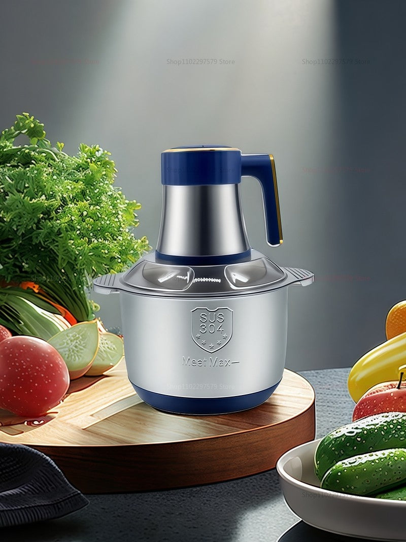 5L Multifunction Stainless Steel Body Kitchen Meat Grinder Electric Supplementary Food Processor 500W Electrical Food Crusher