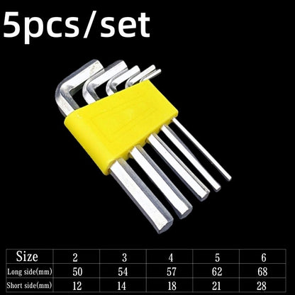 5/8/11 Pcs Metric Allen Wrench Set Inch Wrench L Wrench Keys Size Allen Key Short Arm Vehicle Repair Tool Set Home Hand Tools
