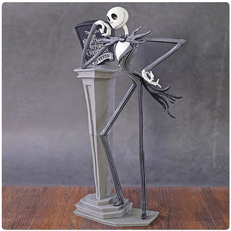 The Nightmare Before Christmas Jack Skellington Figures 25th Anniversary Years Tim Burton Figura Collectible Model Toys