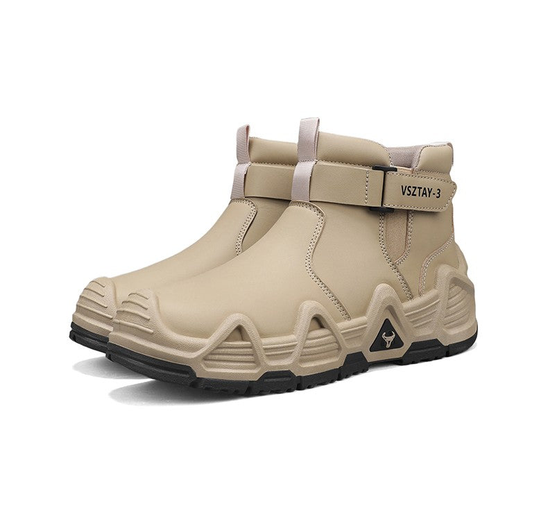 Men's casual sports shoes, high-top breathable outdoor hiking and mountaineering shoes, men's travel walking shoes