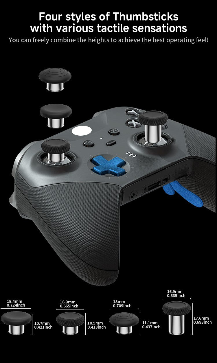 for Xbox One Elite Series 2 Controller Accessories Kit Metal D-Pad Trigger Paddles Repair Set Gamepad Thumb Stick Grips