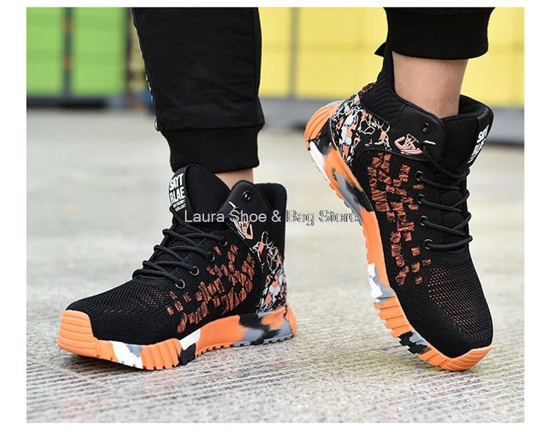 Botas de segurança de cano alto masculinas, bico de aço, sapatos de trabalho masculinos e femininos, botas de segurança anti-impacto, indestrutíveis, respiráveis