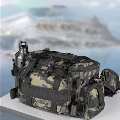 Fishing Lure Waist Bag Crossbody Multifunctional Storage , Waterproof , Large Capacity Fishing Rod Accessory Fishing Rod Bag