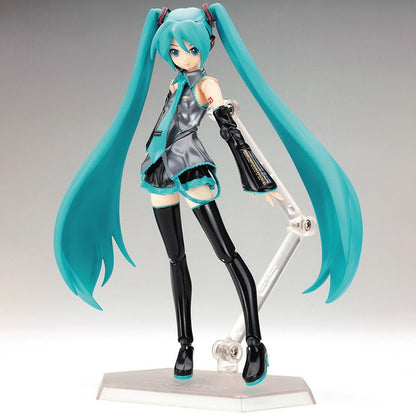 Anime FIGMA Hatsune Miku Action Figures Articulações Móveis Contêm os Adereços Decoração de Mesa Coleção de Brinquedos de PVC Modelo Presentes Infantis