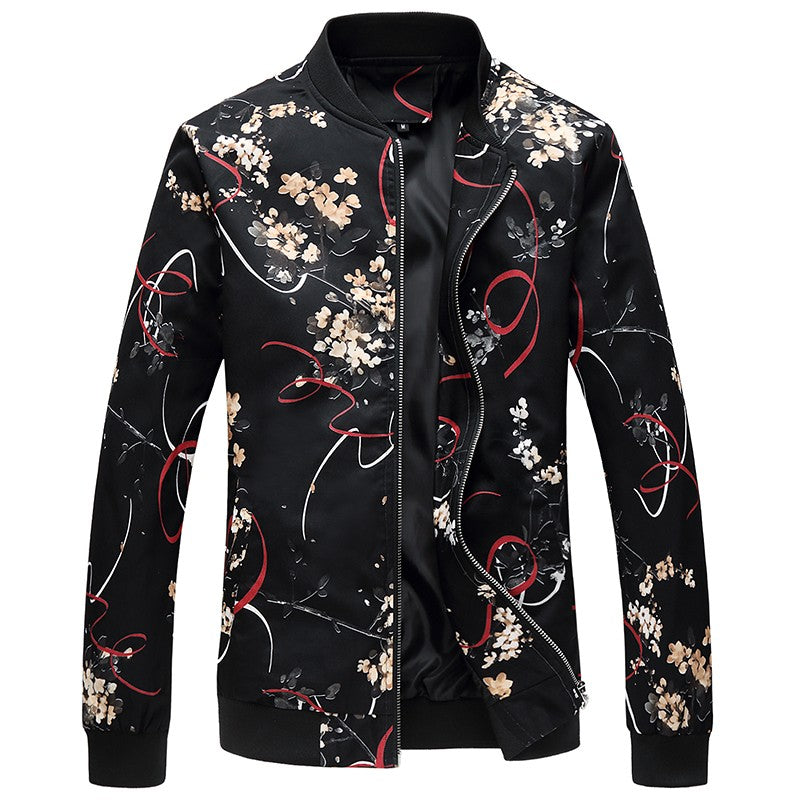 Spring, Autumn and Seasonal Boys' Floral Jacket, Large Size Urban Casual Coat Multi-color Available