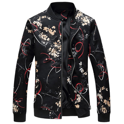 Spring, Autumn and Seasonal Boys' Floral Jacket, Large Size Urban Casual Coat Multi-color Available