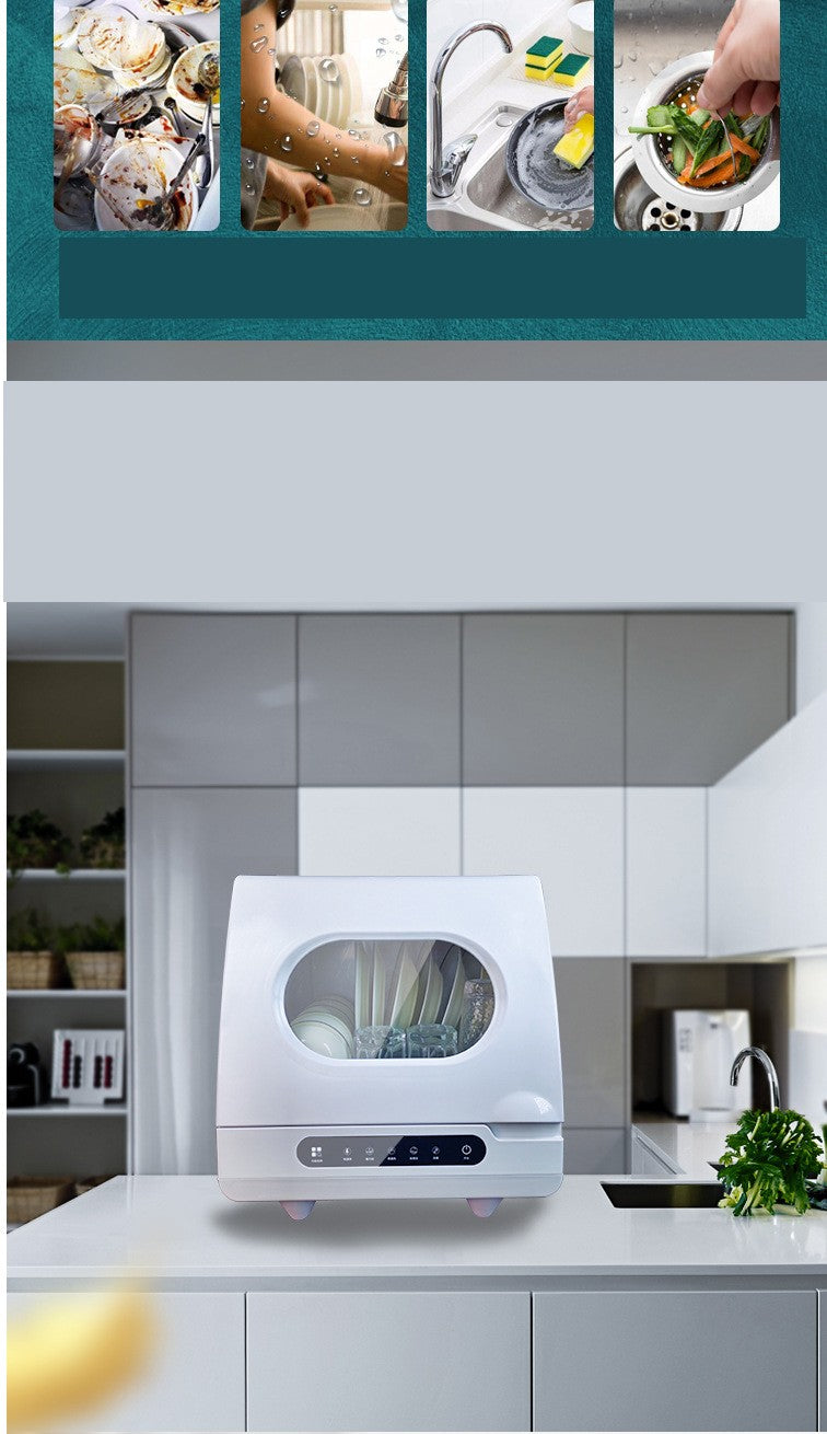 Smart home dishwasher that disinfects and dries in one and can also be used as a fruit and vegetable machine