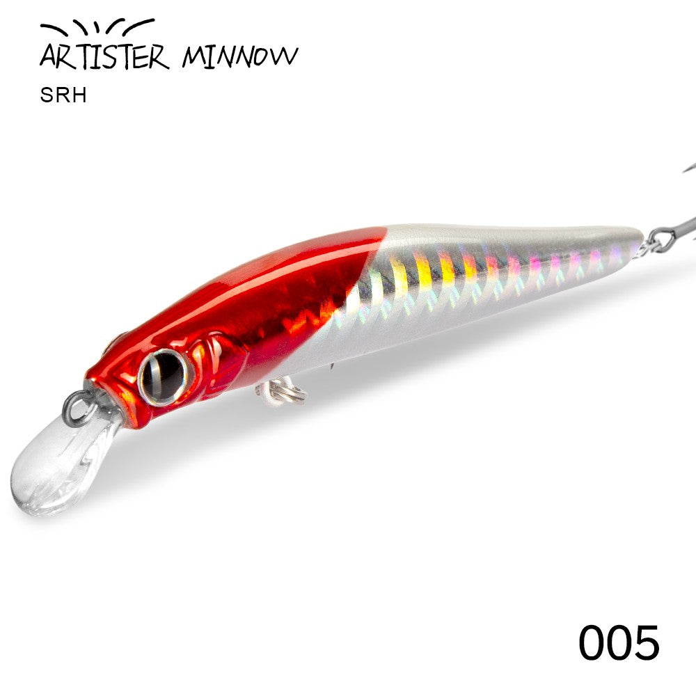 Isca de Pesca de Truta Hunthouse Isca Rígida Sinking Jerkbait 70/80/105mm 7/8.5/18.5g Artist Minnow Isca de Pesca Marinha Twitch Para Robalo