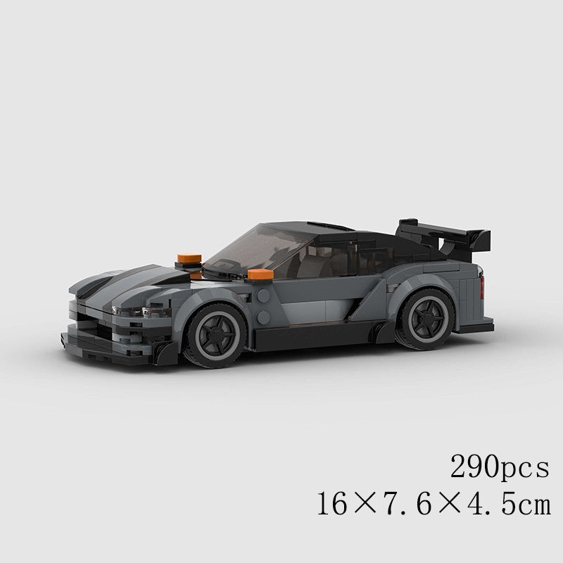 MOC Speed Sports Super Carro de Corrida Blocos de Montar DIY Tijolos Cidade Rally Técnico Grande Veículo de Corrida Presente de Natal Brinquedo