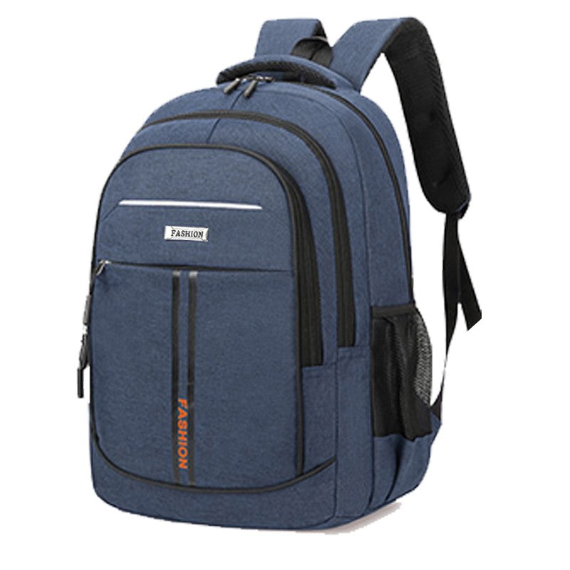 Neutral style backpack for men and women, with multi-layer zippers, suitable for students' school bags and travel bags.