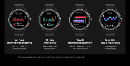 Smartwatch GPS HAYLOU Solar Ultra, Tela AMOLED de 1,6", 5ATM à prova d'água, GPS integrado, Chamadas telefônicas Bluetooth, Relógio inteligente esportivo