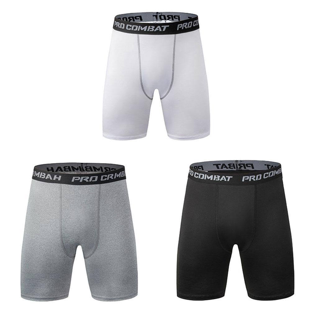 Sports Men Leggings Male Fitness Pants Elastic Compression Tights Gym Running Training Shorts Quick Drying Bottoming Shorts