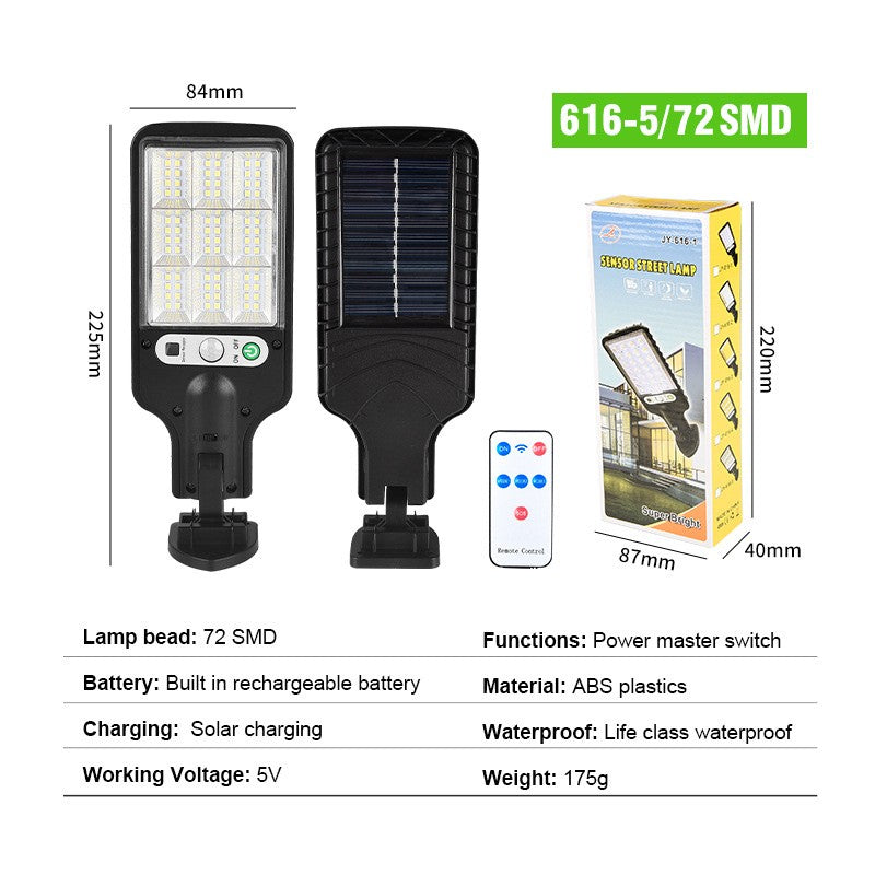 1-5 Pack Solar Street Lights Outdoor Waterproof Motion Sensor Wall LED with 3 Lighting Mode Solar Powered Lights for Garden