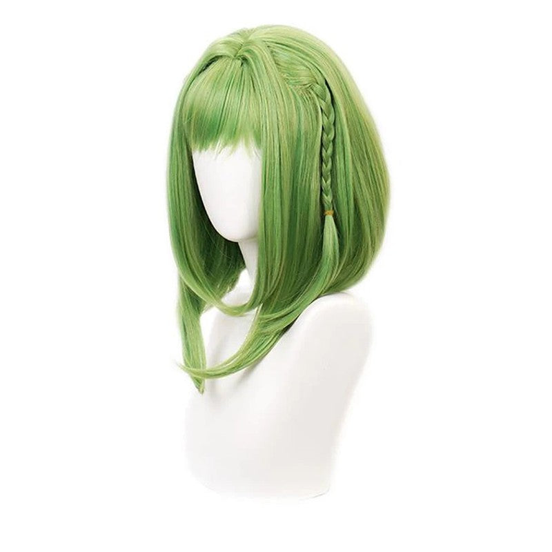 HAIRJOY Nanamine Sakura Peruca Cosplay Verde Cabelo Sintético Perucas Médias Comprimento Fibra Resistente ao Calor