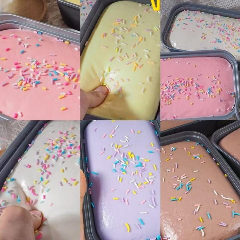 [CL]1Pc Box Cake Toy Slow Rising Squeeze Toy Butter Ice Cream Box Fidget Toy Anti Stress Release Hand Relax Gift[CL]