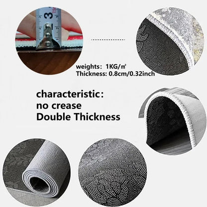 Airplane Theme Area Rug - Machine Washable, for Entryway, Bedroom, Living Room Mat, Home Decor