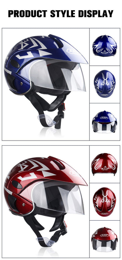 Capacete de segurança infantil com viseira, óculos de proteção embutidos, abafadores de ruído e adesivos refletivos para engenheiro. Capacete de segurança industrial em ABS.
