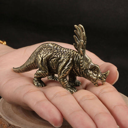 Dinossauro Alossauro Estegossauro Pterossauro Dimetrodon Diplodoco Estátua Decoração de Mesa de Escritório Jurássico Estatueta de Cobre 12 Estilos