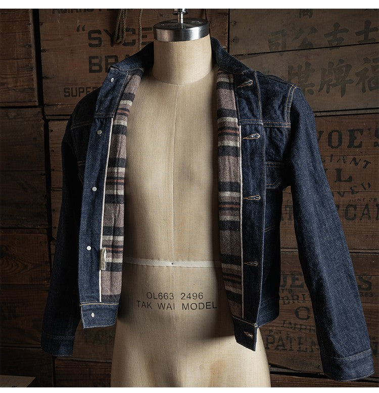 Rugged Bronson Lot 817XX Jean Jacket War Model Blue Selvage Denim Blouse