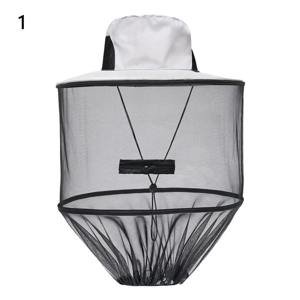 Chapéu Mosquiteiro Com Tela Protetora Repelente Insetos Abelhas Proteção Masculino Feminino Chapéu De Pesca Protetor Solar Ao Ar Livre