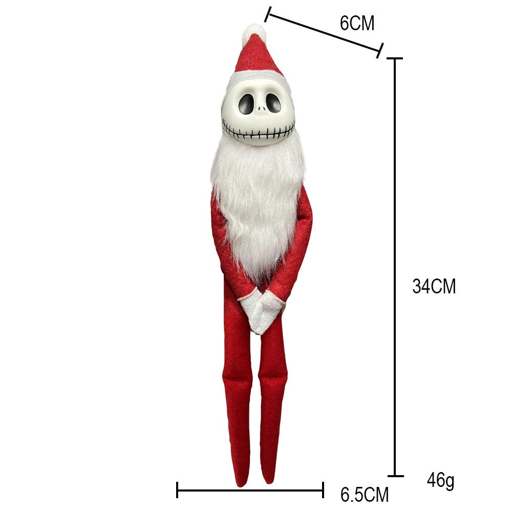 Desenho animado europeu Halloween Natal Terror Noites Jack Elfo Enfeite Decoração