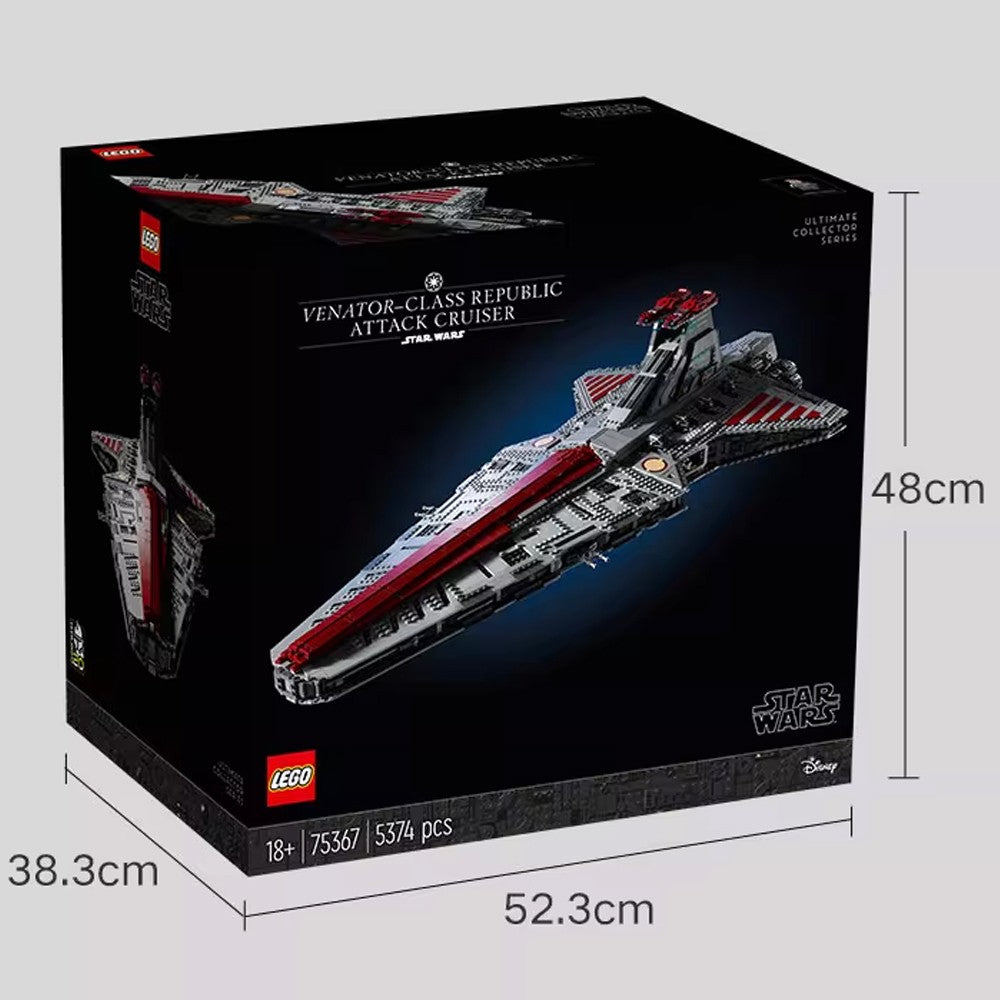 LEGO Star Wars 75367 Cruzador de Ataque da República Classe Venator para Presente de Aniversário, Natal, Ano Novo de Crianças (5374 Peças)